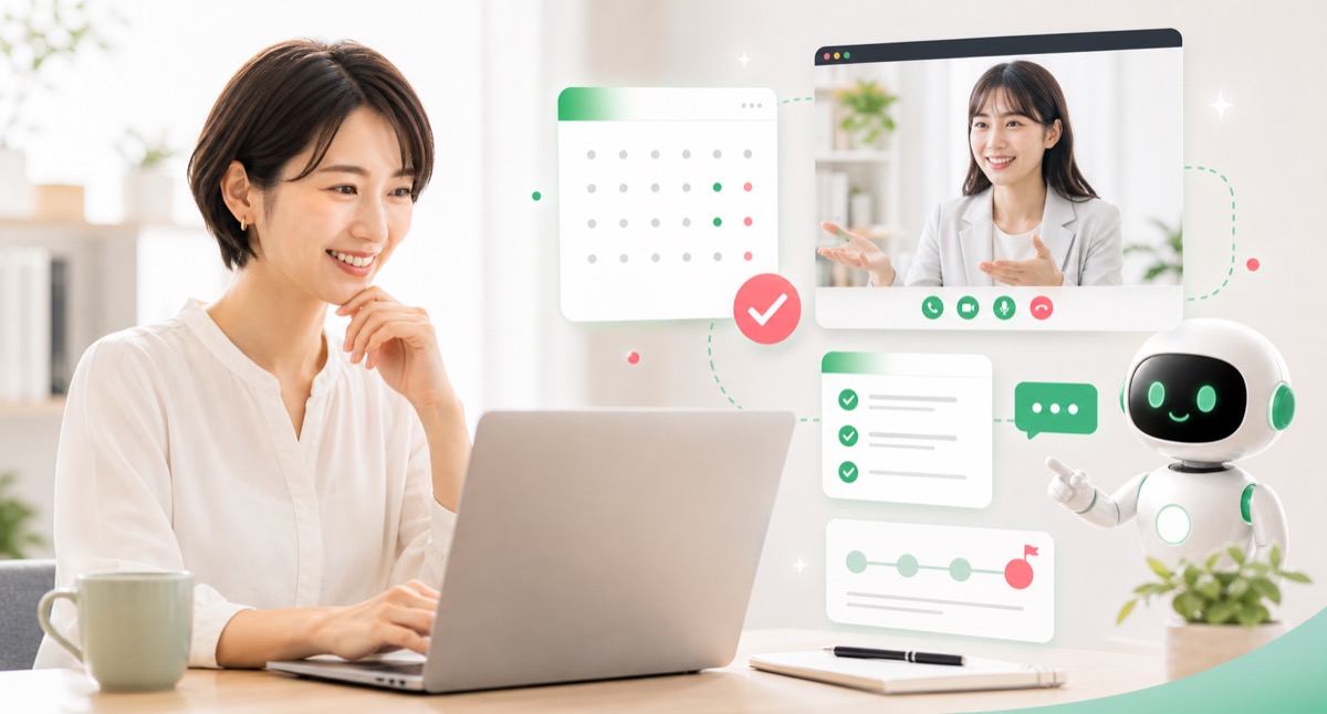 AI活用で制作業務の進め方が明るく変わるイメージ